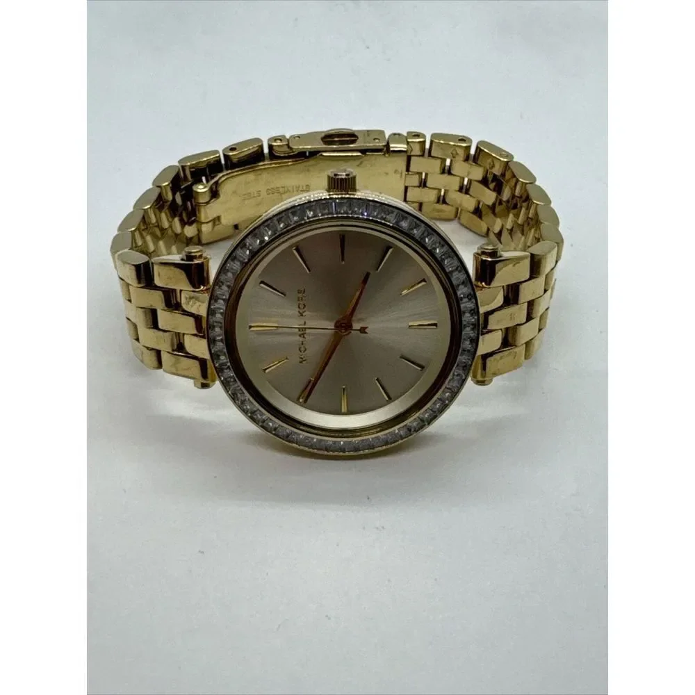Michael Kors Mini Darci MK3365 Women Gold Analog Dial Quartz Wrist Watch JNA281